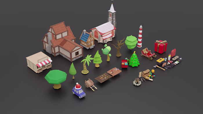 low poly assets pack