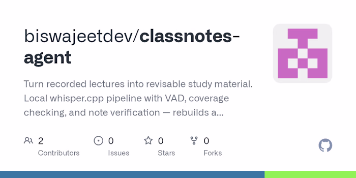 Development of Classnotes Agent for Lecture Notes