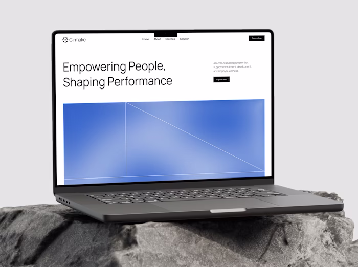 Landing page for Cirmake. Check