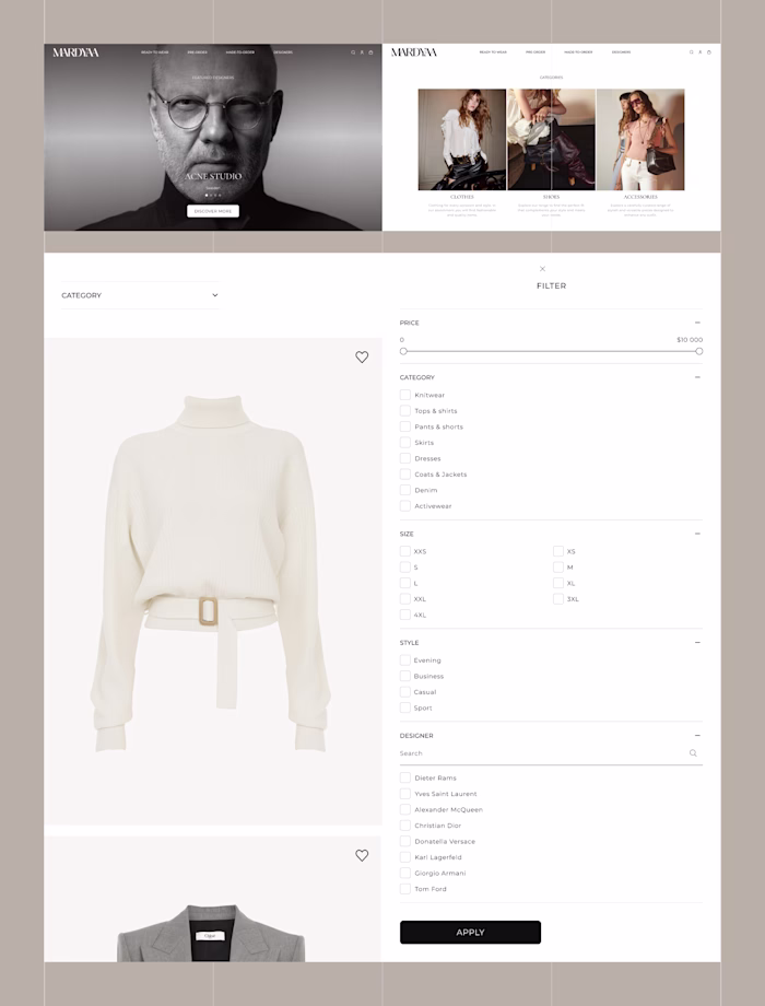 E-commerce Platform Design for MARDYAA