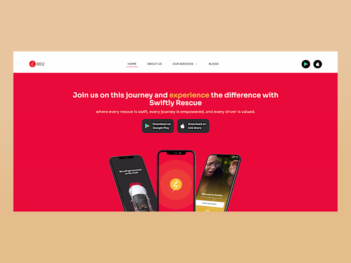 Swiftly Rescure Website Design