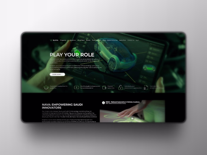  Nava University — WordPress · Elementor · Figma