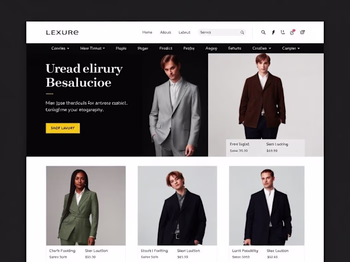 Lexure Menswear E-Commerce Store