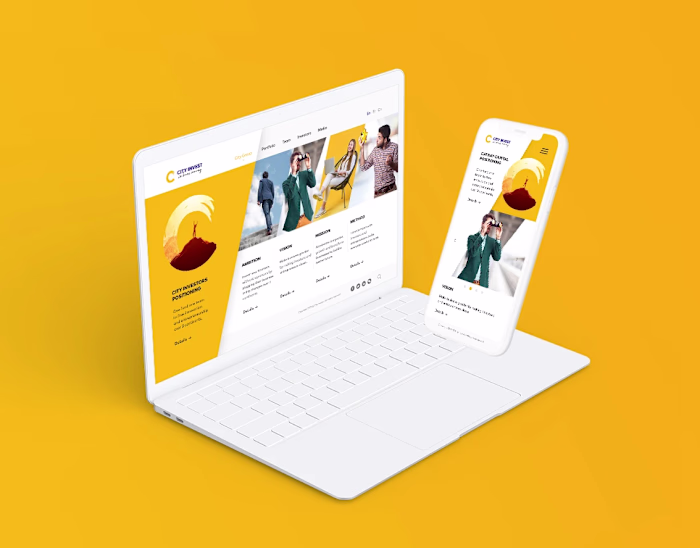 City Invest web design