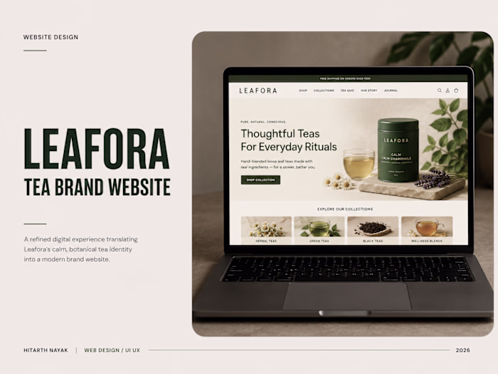 Leafora - Tea Brand Website