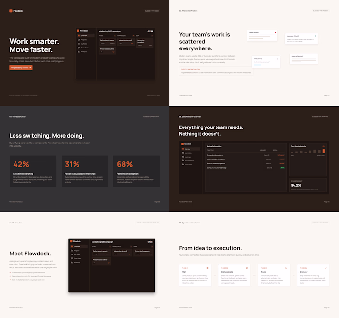A modern SaaS website design