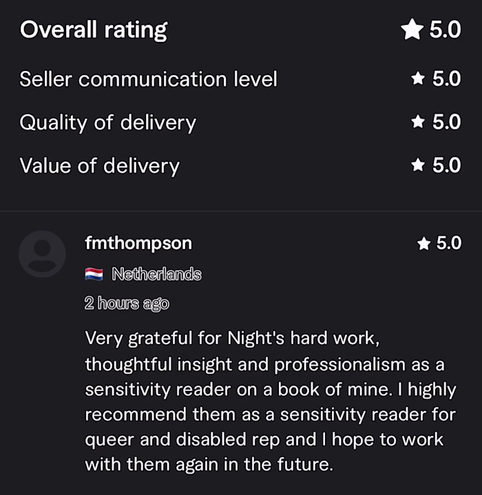 Sensitivity Reader Review