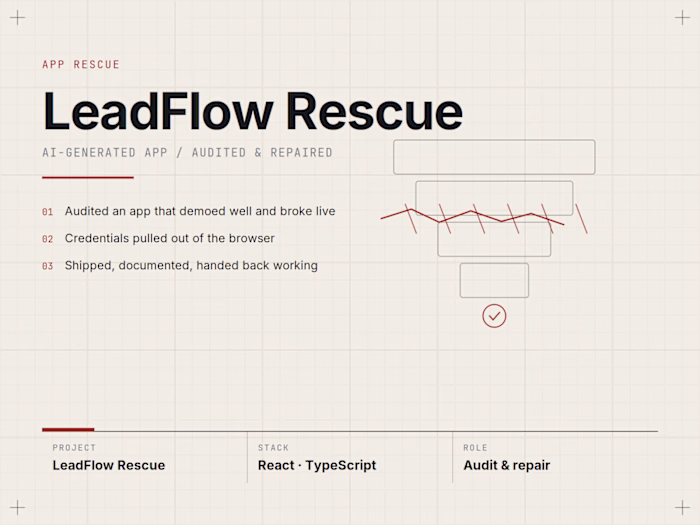 LeadFlow CRM Rescue and Improvement