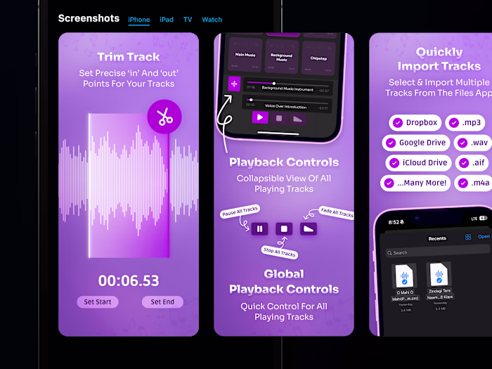 App Store & Play Store Screenshots