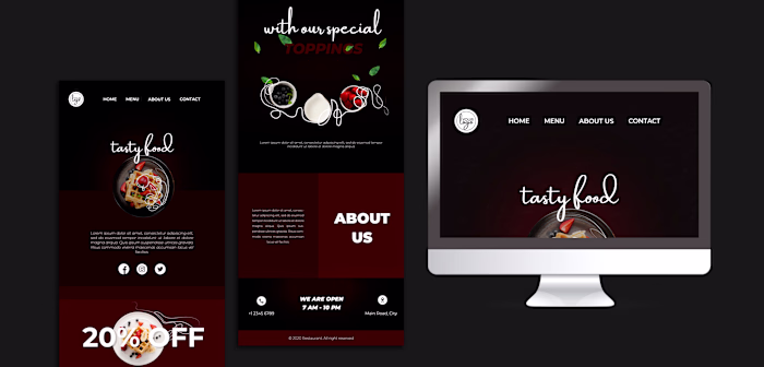 Designed a modern and responsive