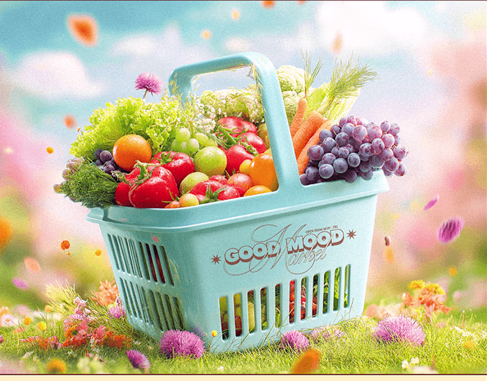Good Mood Market - Retro Food Market Branding Project
