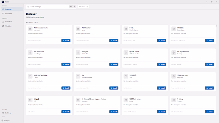 A desktop GUI for winget