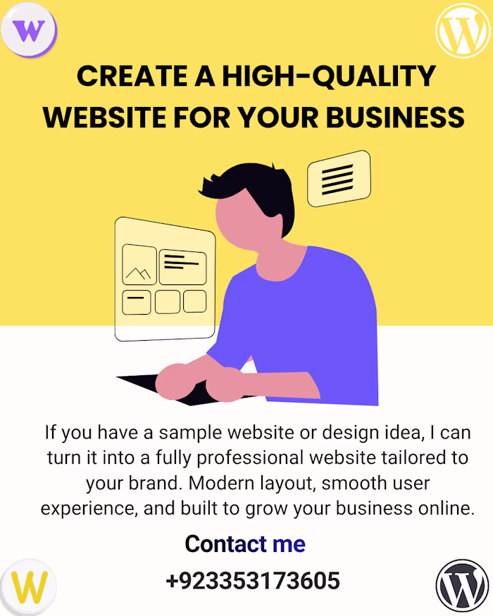 Create a High-Quality Website for