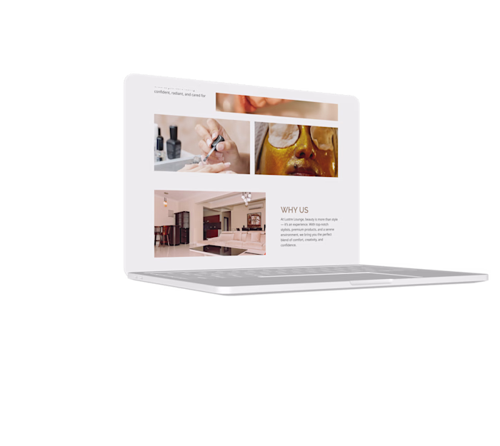 Lustre Lounge - Landing Page