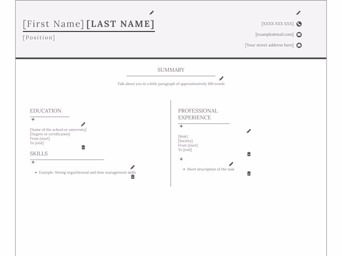 CV Application
