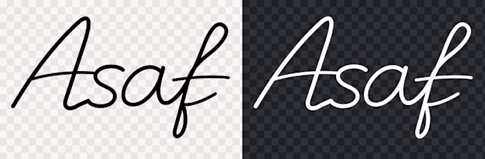 Asaf — AI-assisted personal lettering