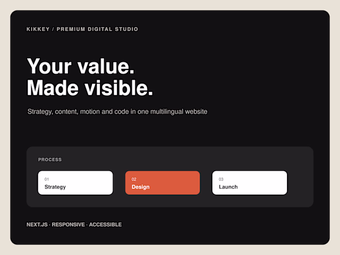 Kikkey — Premium Multilingual Studio Website Built in Code