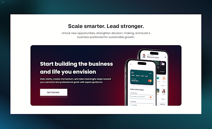 Worked on a CTA section.
Focused
