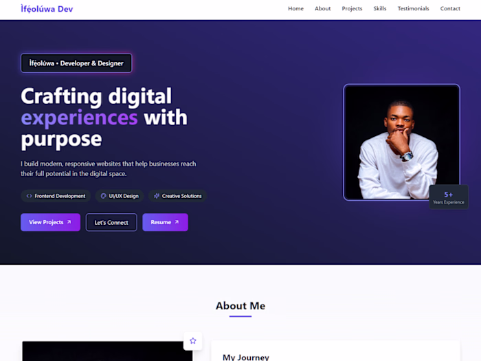 Personal Portfolio Website
