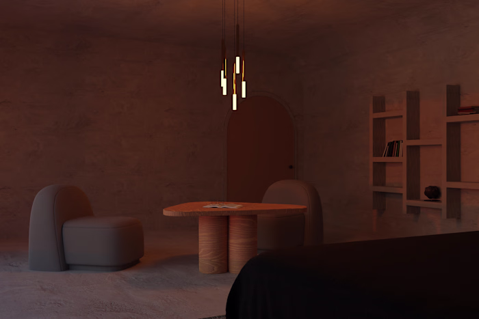 3D Render Series: Brutalist Interior Design