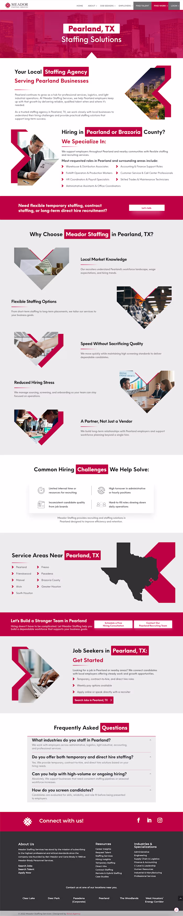 Meador Staffing Location Pages