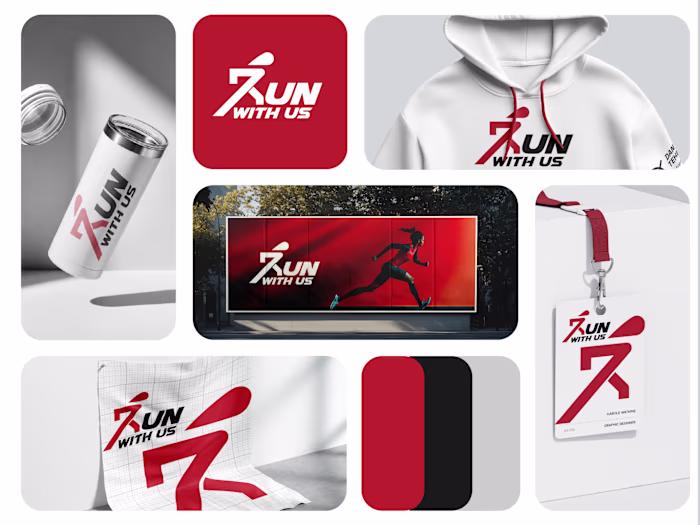 Run With Us – Fitness Branding by Theepa Studio