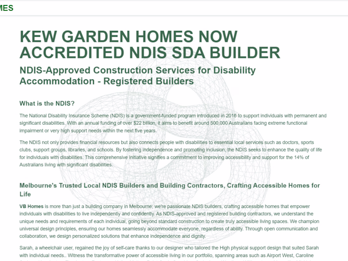 Builder Website Portfolio and Booking