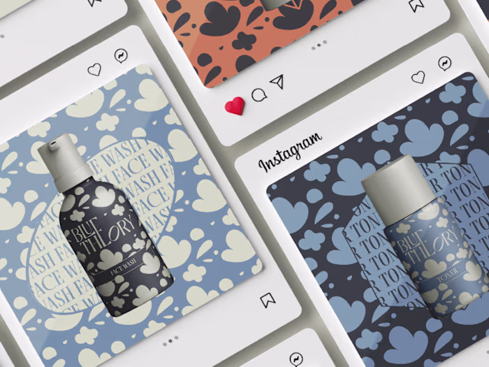 BLUE THEORY skincare | brand identity + packaging design