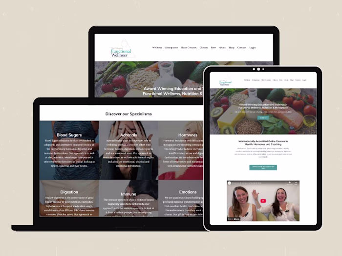 Build a Professional Kajabi Website for Wellness Programs