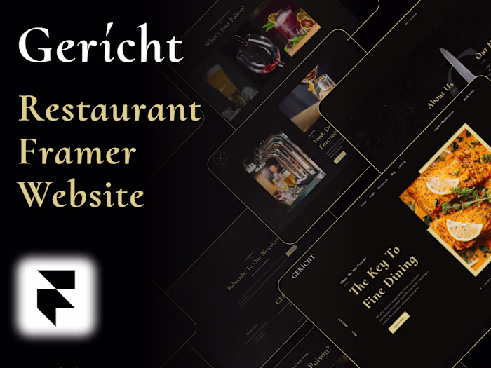 Framer Website, What if a restaurant website could make you ...