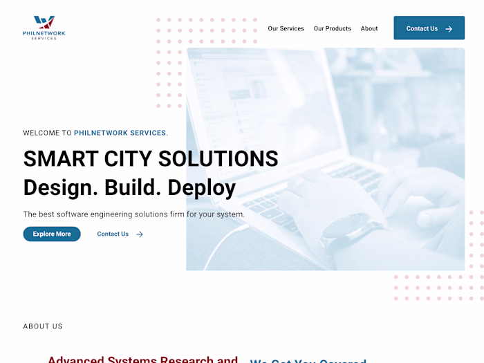 PHILNETWORK Services — Landing page