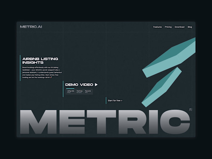 Metric AI - Unconventional SAAS Website