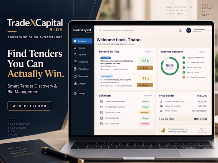 Digital Financial Services Platform - Trade X Capital