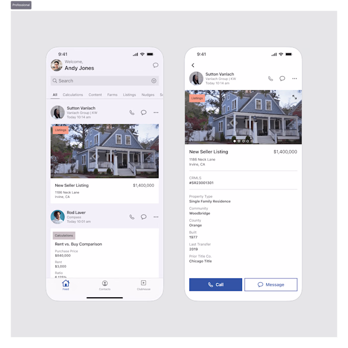 PalmAgent: Feed and Activity Redesign