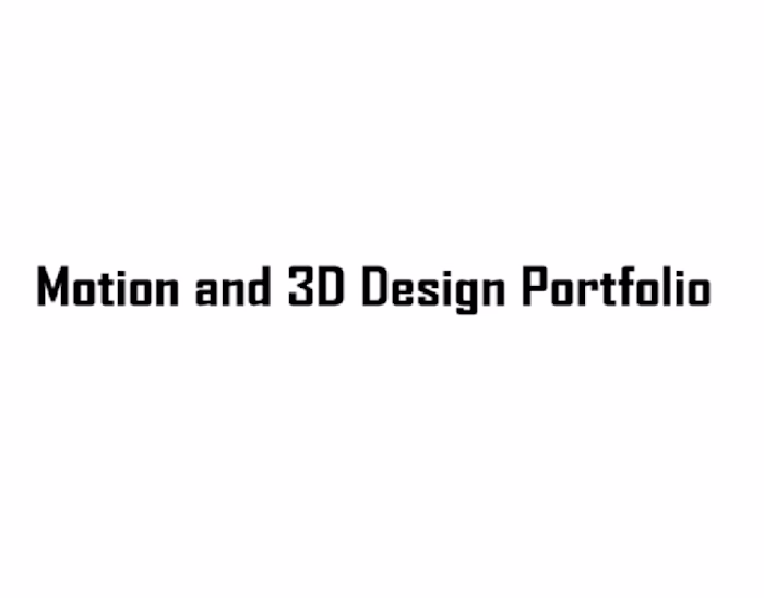 Motion Design Portfolio