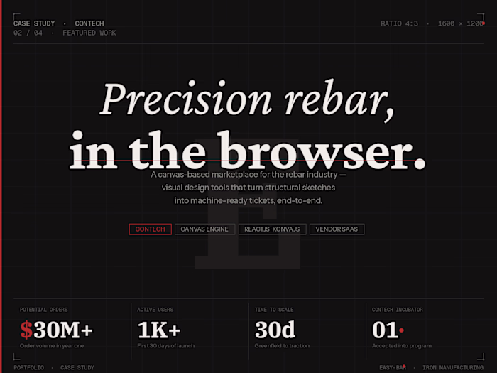 Development of EasyBar: A Modern Marketplace for Rebar Ordering
