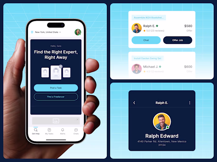 One Quick Repair — Mobile App Design