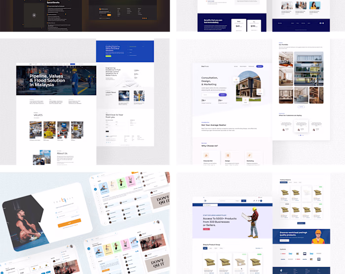 UI/UX Landing Page Designs