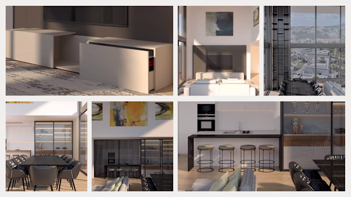 Open-Plan Living, Dining & Home Office
