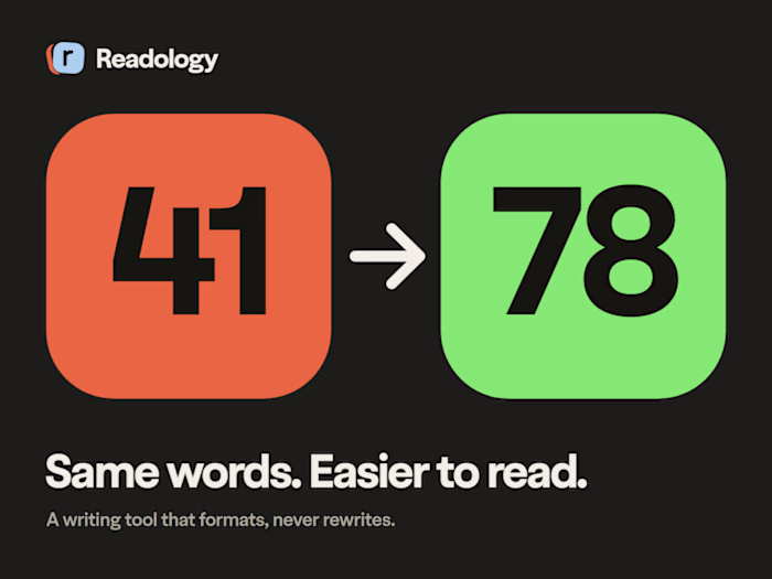 Readology: Free Writing Formatter