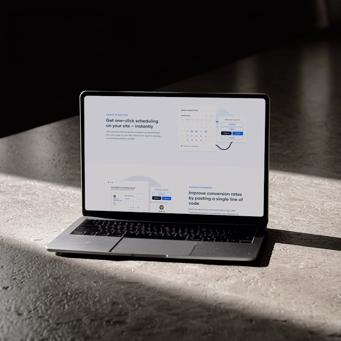 UI Design: Reimagining Calendly's Web Experience for Simplicity