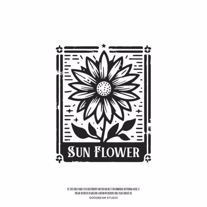 Sun Flower Logo Design