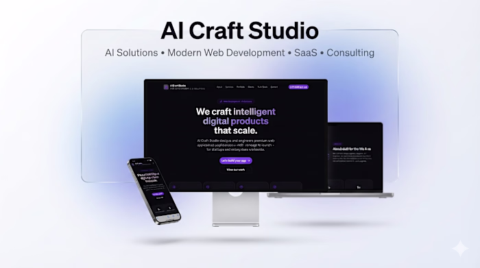 AI Craft Studio | Web  & SaaS Platform (Future AI Solutions)