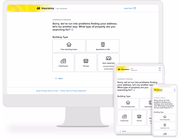 Suncorp AA Insurance UI updates