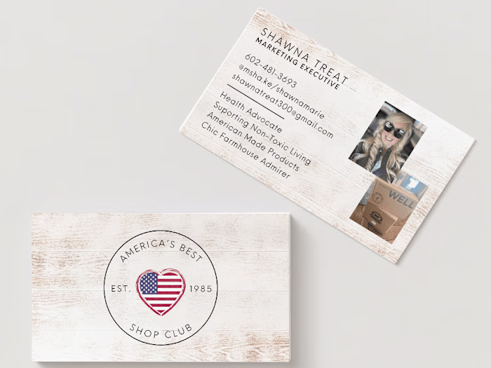 Shawna Treat's Business Card Design