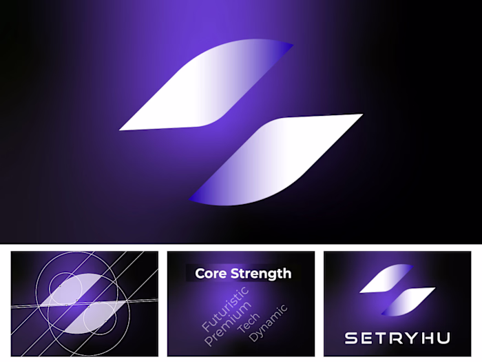 Initial S Letter Saas Tech logo design 👉 Say goodbye Unmemo...