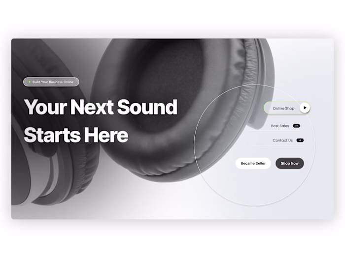 An e-commerce concept designed for