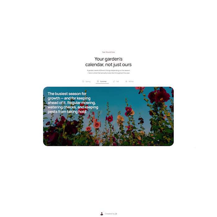 Seasonal care section