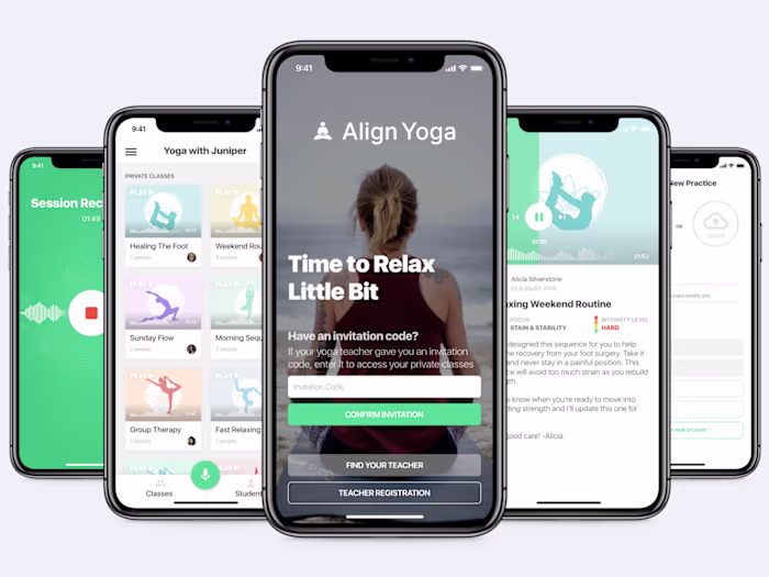 Yoga App Design
