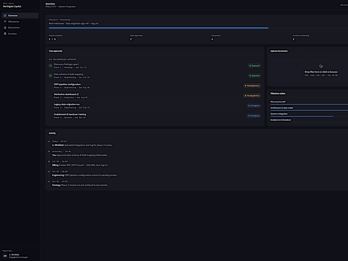 Northgate Capital B2B Client Operations Portal